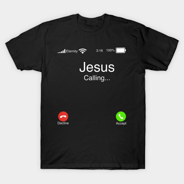 Trendy Christian Graphic - Jesus Calling T-Shirt by Kellers